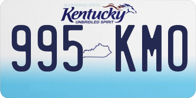 KY license plate 995KMO