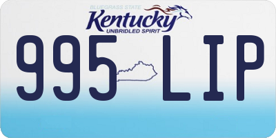 KY license plate 995LIP