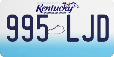KY license plate 995LJD