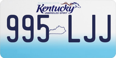 KY license plate 995LJJ