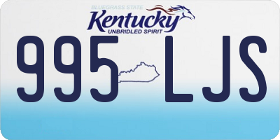 KY license plate 995LJS