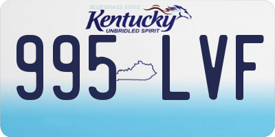 KY license plate 995LVF