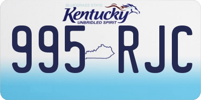 KY license plate 995RJC