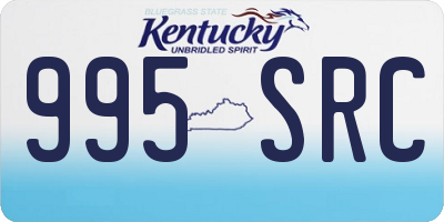 KY license plate 995SRC