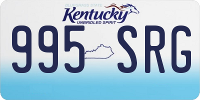 KY license plate 995SRG