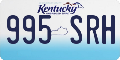 KY license plate 995SRH
