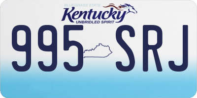 KY license plate 995SRJ