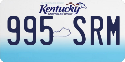 KY license plate 995SRM