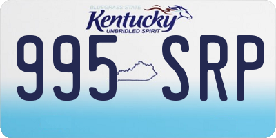 KY license plate 995SRP