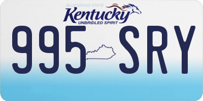 KY license plate 995SRY