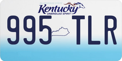 KY license plate 995TLR