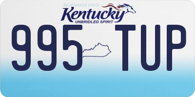 KY license plate 995TUP