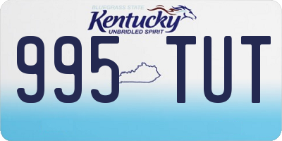 KY license plate 995TUT