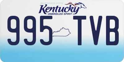 KY license plate 995TVB