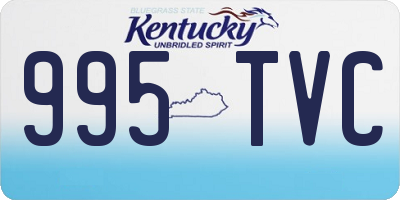 KY license plate 995TVC