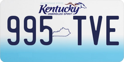 KY license plate 995TVE