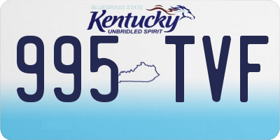 KY license plate 995TVF