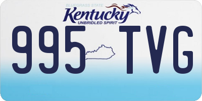 KY license plate 995TVG