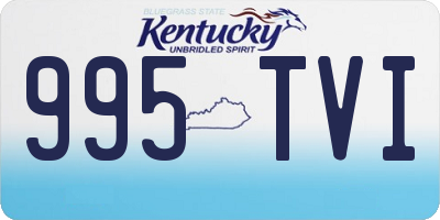 KY license plate 995TVI