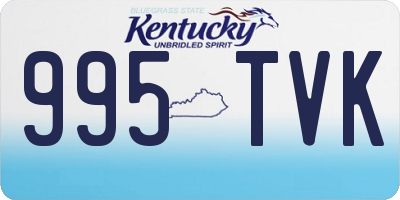 KY license plate 995TVK