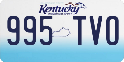 KY license plate 995TVO
