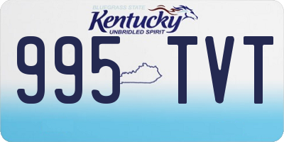 KY license plate 995TVT