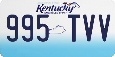 KY license plate 995TVV