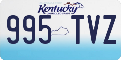 KY license plate 995TVZ