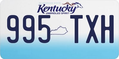 KY license plate 995TXH