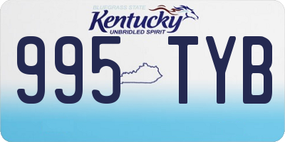 KY license plate 995TYB