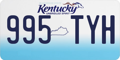 KY license plate 995TYH