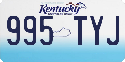 KY license plate 995TYJ