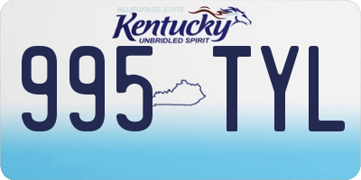 KY license plate 995TYL
