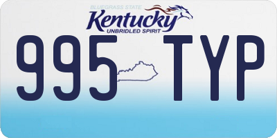 KY license plate 995TYP