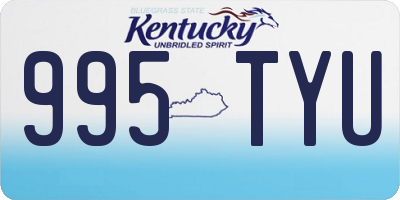 KY license plate 995TYU