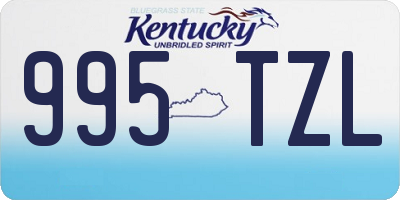 KY license plate 995TZL