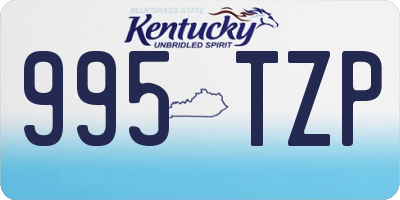 KY license plate 995TZP
