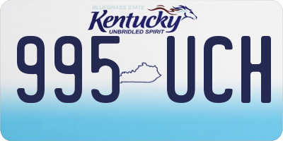 KY license plate 995UCH