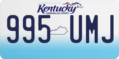 KY license plate 995UMJ