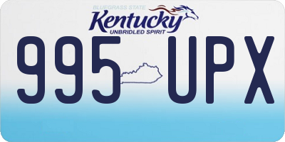KY license plate 995UPX