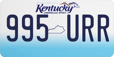 KY license plate 995URR