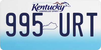 KY license plate 995URT