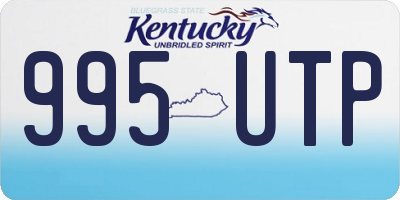 KY license plate 995UTP