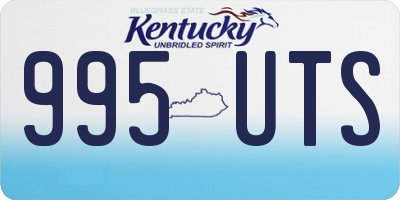 KY license plate 995UTS
