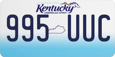 KY license plate 995UUC