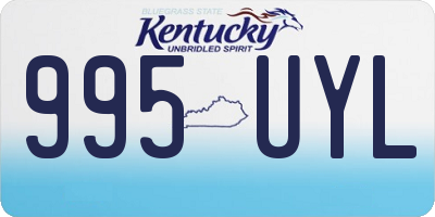 KY license plate 995UYL