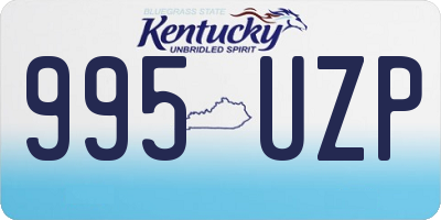 KY license plate 995UZP