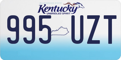KY license plate 995UZT