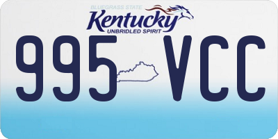 KY license plate 995VCC