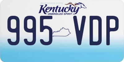 KY license plate 995VDP